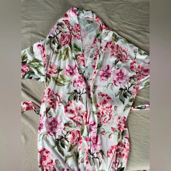 Show Me‎ Your Mumu Brie Robe Garden Of Blooms Pink Floral - Picture 7 of 7
